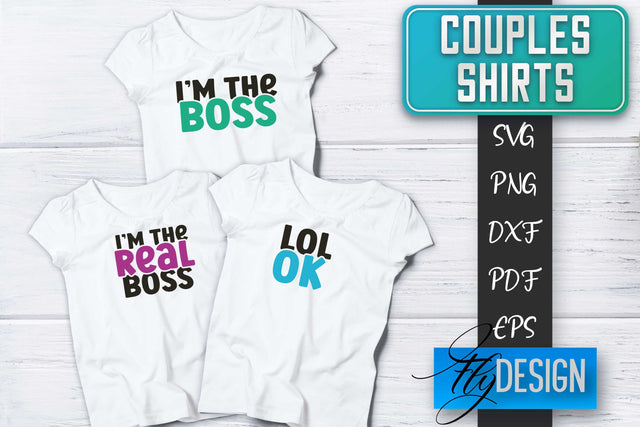 Couples Shirts SVG | Funny Quotes SVG Fly Design 
