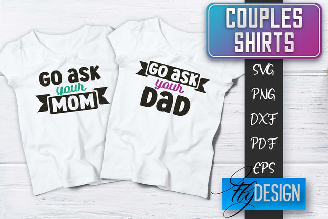 Couples Shirts SVG | Funny Quotes SVG Fly Design 