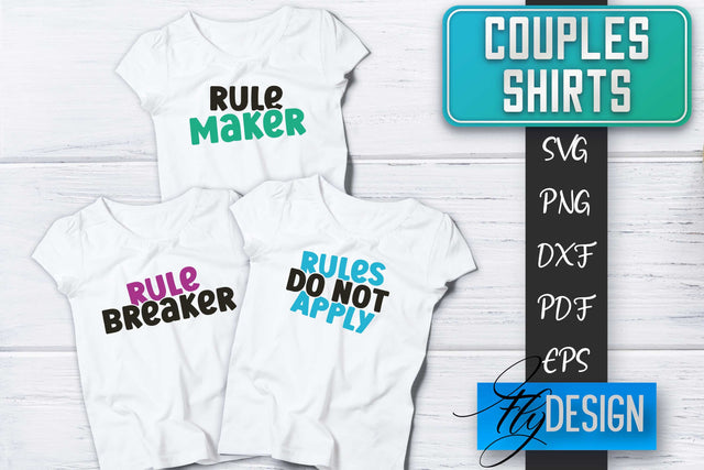Couples Shirts SVG | Funny Quotes SVG Fly Design 