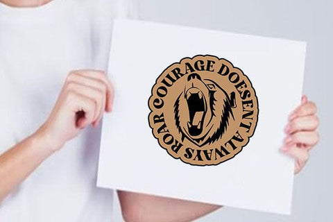 Courage Doesent Always Roar SVG Angelina750 