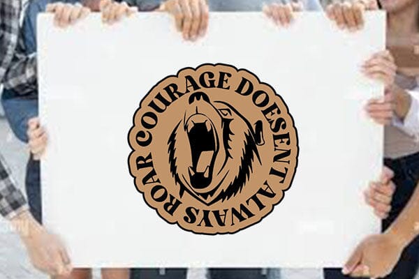 Courage Doesent Always Roar SVG Angelina750 