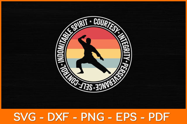 Courtesy Integrity Perseverance Self-Control Svg Design SVG artprintfile 