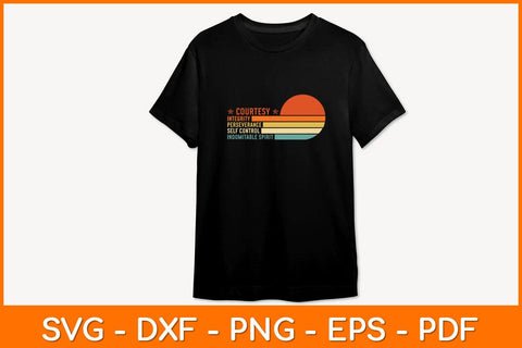 Courtesy Integrity Perseverance Self Control Svg Design SVG artprintfile 