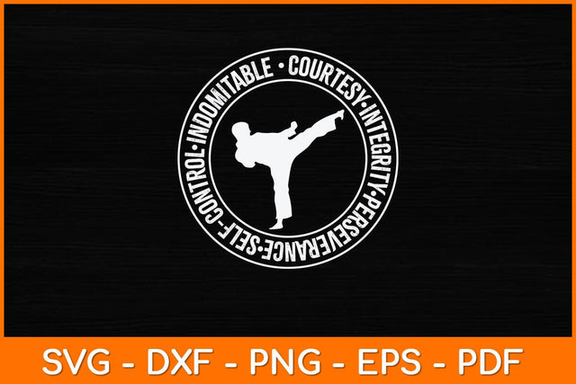 Courtesy Integrity Perseverance Self-Control Svg Design SVG artprintfile 