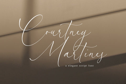 Courtney Martines - Handwritten Script font Font Timur type 
