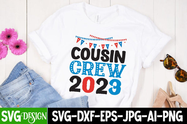 Cousin Crew 2023 SVG Cut File, Cousin Crew 2023 SVG Quotes , All American Boy SVG Cut File, All American Boy Sublimation Design, 4th Of July SVG Design, American SVG Cut File, 'Merica SVG Cut File SVG BlackCatsMedia 