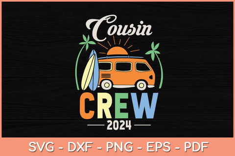 Cousin Crew 2024 Summer Vacation Beach Matching Family Trip Svg SVG artprintfile 