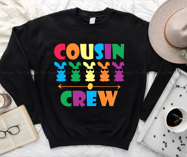 Cousin Crew Bunny Rabbit PNG sublimation design Sublimation ToriDesigns 