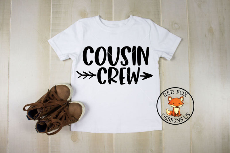 Cousin Crew SVG, svg png dxf cut files SVG RedFoxDesignsUS 