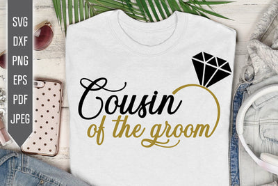 Cousin of the Groom Svg. Wedding Svg. Groom Team Svg. Wedding Roles Svg. Wedding Party Svg. Cricut, Silhouette, Iron On, Dxf, Eps, Png, Pdf SVG Mint And Beer Creations 