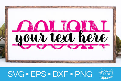 Cousin Split Monogram SVG SVG SavanasDesign 