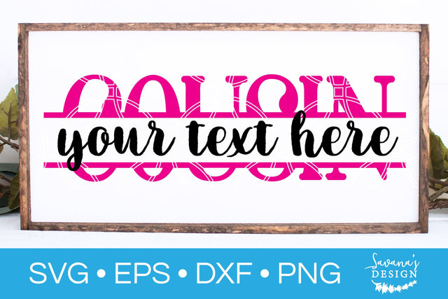 Cousin Split Monogram SVG SVG SavanasDesign 