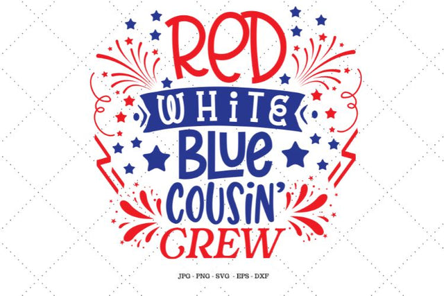 Cousin to Be, Cousin Gifts, Matching Shirts, Family Svg, Cousins Svg, 4th of July Svg, Red White Blue SVG SVG Digital Designer 