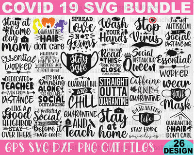 Covid 19 svg bundle, Covid t shirt svg, covid cricut, cut files, corona t shirt svg, health awareness svg, social distancing svg, musk svg, SVG Isabella Machell 