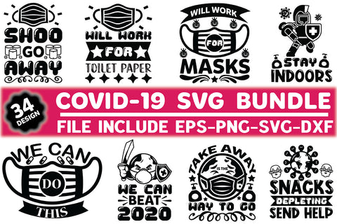 Covid-19 SVG Bundle SVG Rupkotha 