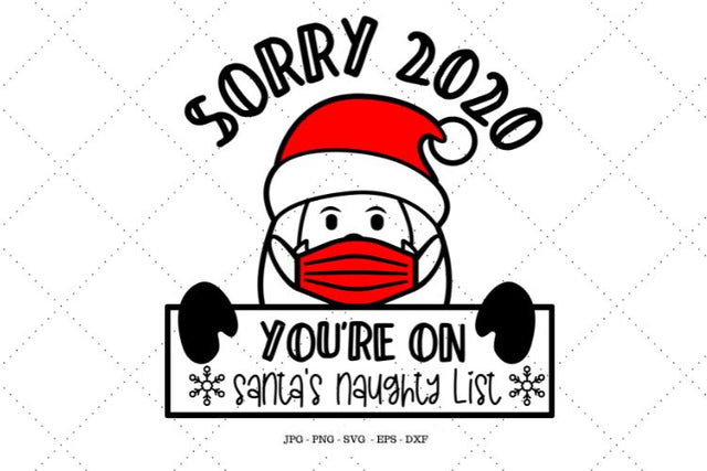Covid 2020, White Elephant Gift, Christmas 2020 Svg, Mask Svg, Santa Clipart, Holiday Decor, Digital Download SVG SVG Digital Designer 