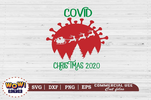 Covid Christmas 2020 svg, Christmas svg, Dxf, Png SVG Wowsvgstudio 