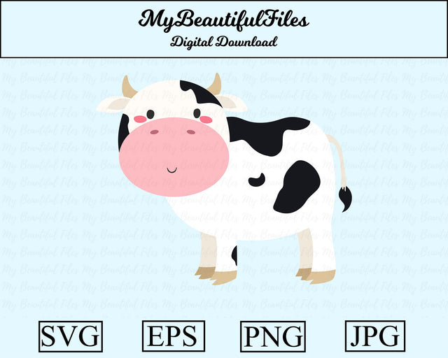 cow animal SVG MyBeautifulFiles 
