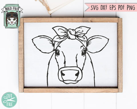 Cow Bandana SVG Cut File SVG Wild Pilot 