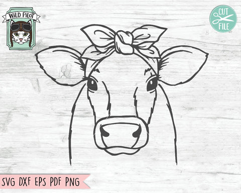 Cow Bandana SVG Cut File SVG Wild Pilot 