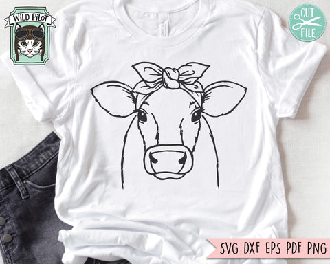 Cow Bandana SVG Cut File SVG Wild Pilot 