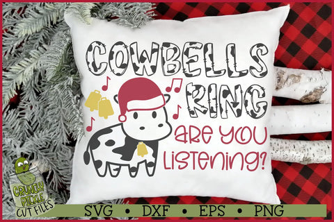 Cow Bells Ring Christmas SVG File SVG Crunchy Pickle 