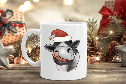 Cow Christmas Sublimation Sublimation LAM HOANG THUY 