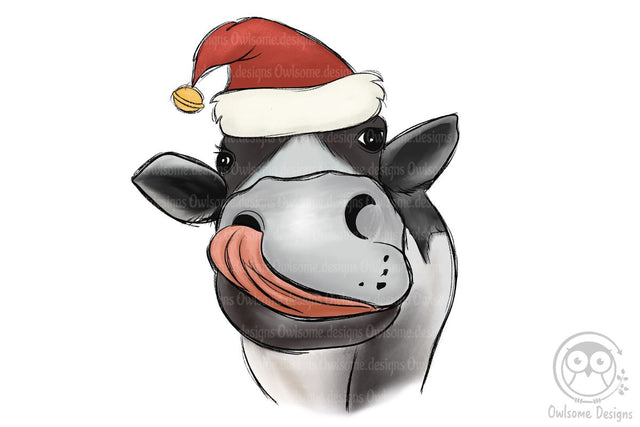 Cow Christmas Sublimation Sublimation LAM HOANG THUY 