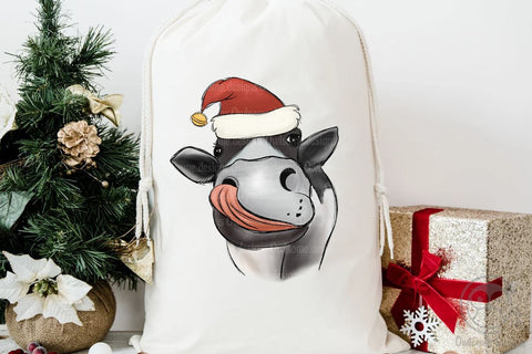 Cow Christmas Sublimation Sublimation LAM HOANG THUY 