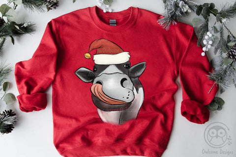 Cow Christmas Sublimation Sublimation LAM HOANG THUY 