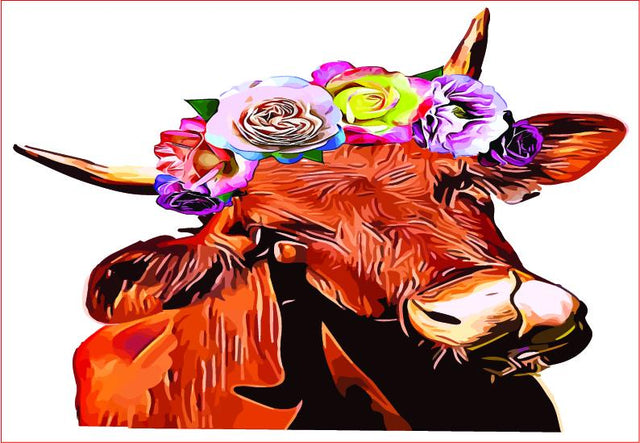 Cow, Cow Floral, Farm Life,sublimation, heifer SVG sublimationhappy 