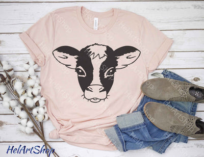 Cow Face svg, Cute Cow Svg SVG _HelArtShop_ 