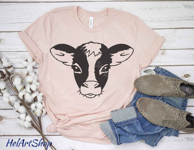 Cow Face svg, Cute Cow Svg SVG _HelArtShop_ 
