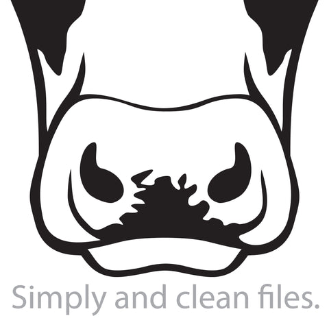 Cow face SVG TribaliumArtSF 