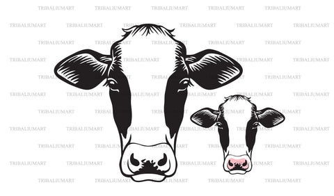 Cow face SVG TribaliumArtSF 