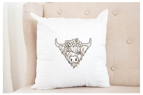 Cow Flower Higland svg SVG dadan_pm 