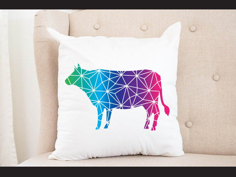 Cow Geomatical Print Sublimation Johan Ru designs 