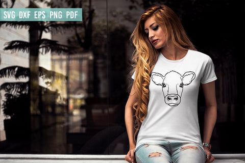 Cow Head SVG | Cow SVG | Hand Drawn Cow SVG Irina Ostapenko 
