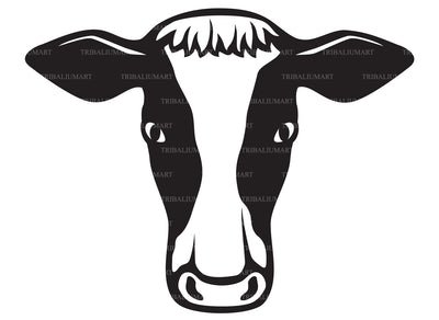 Cow head SVG TribaliumArtSF 