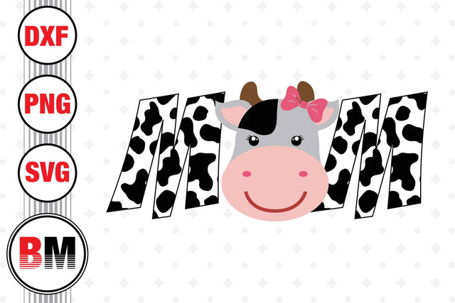 Cow Mom SVG, PNG, DXF Files SVG BMDesign 