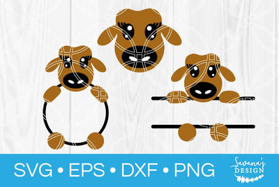 Cow Monogram Bundle SVG SavanasDesign 
