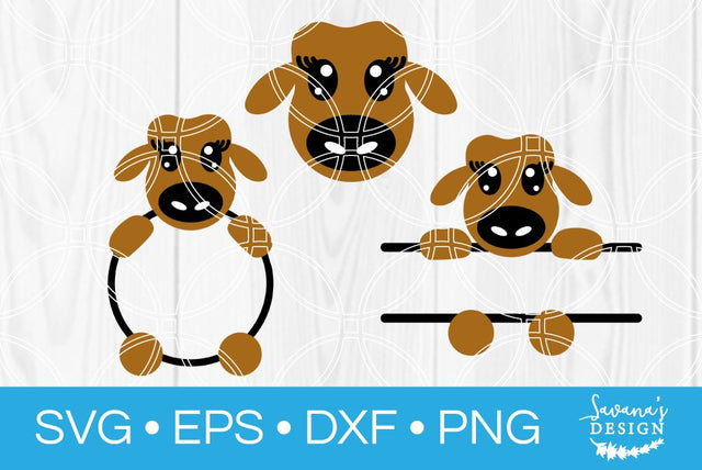 Cow Monogram Bundle SVG SavanasDesign 