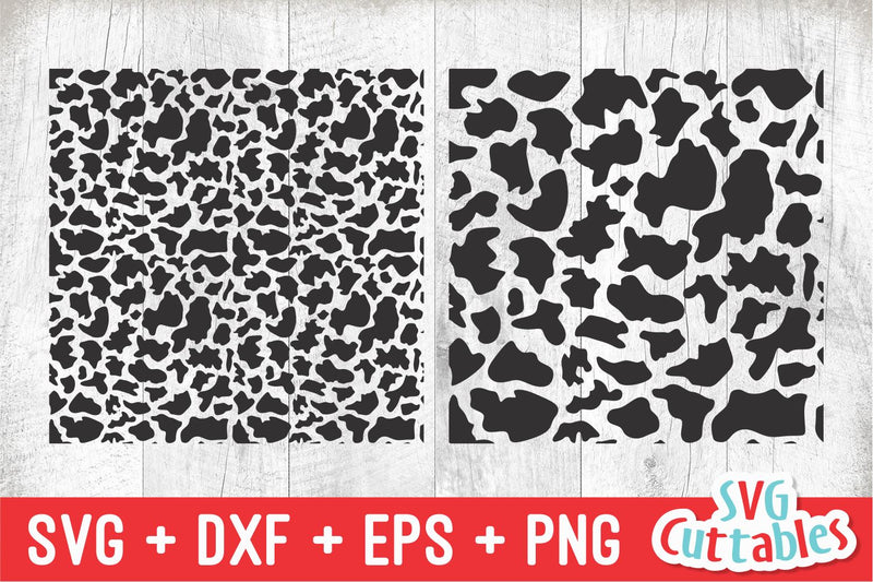 Cow Print Pattern svg - eps - dxf - png - Cowhide - Repeating Pattern ...