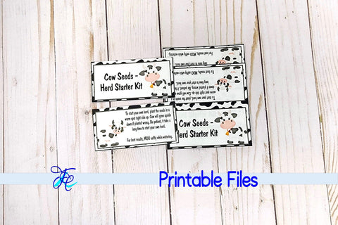 Cow Seeds - Herd Starter Kit Bag Topper 3D Paper Family Creations 