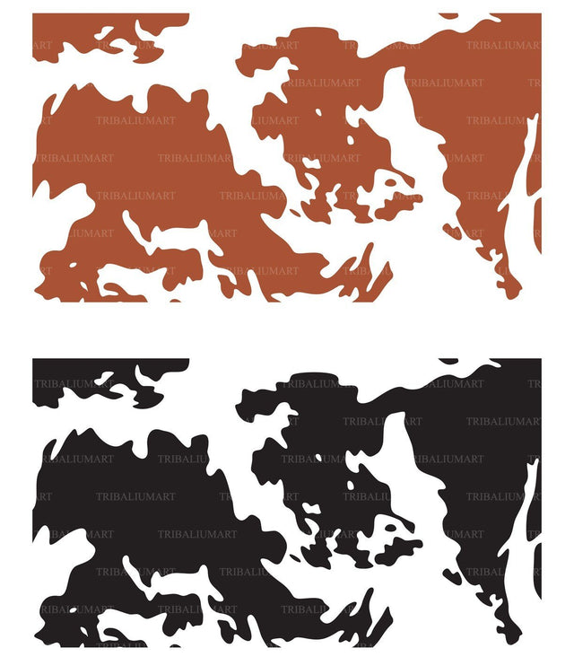 Cow Skin Spots Pattern (background) SVG TribaliumArtSF 