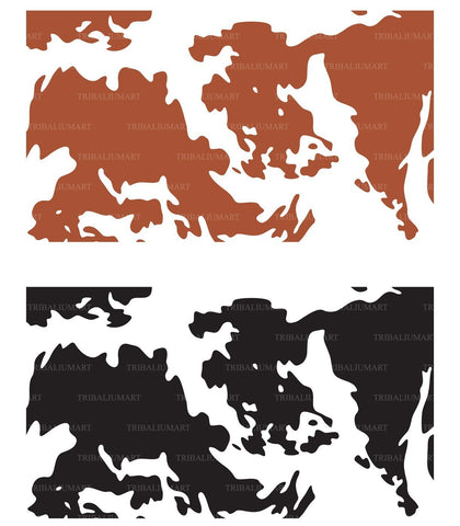 Cow Skin Spots Pattern (background) SVG TribaliumArtSF 