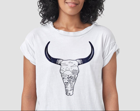 Cow skull desert #4 svg, Bull skull svg, Desert svg, png SVG Pretty Meerkat 