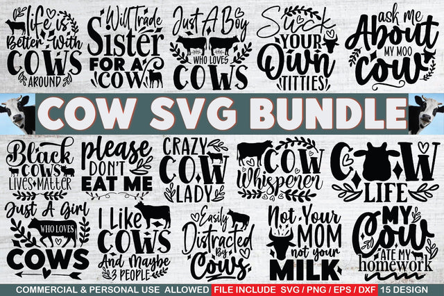 Cow SVG Bundle SVG Ariyan 