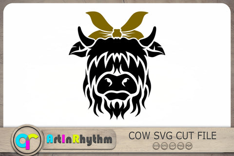 Cow Svg, Cow with Bandana Svg, Cow Face Svg SVG Artinrhythm shop 