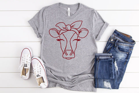 Cow SVG File - Cow with Bandana SVG Cut File SVG Old Market 